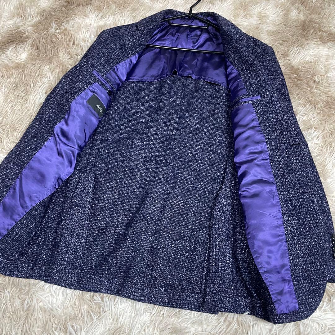 おじさん‼️ブリッラペルイルグースト テーラードジャケット パープル