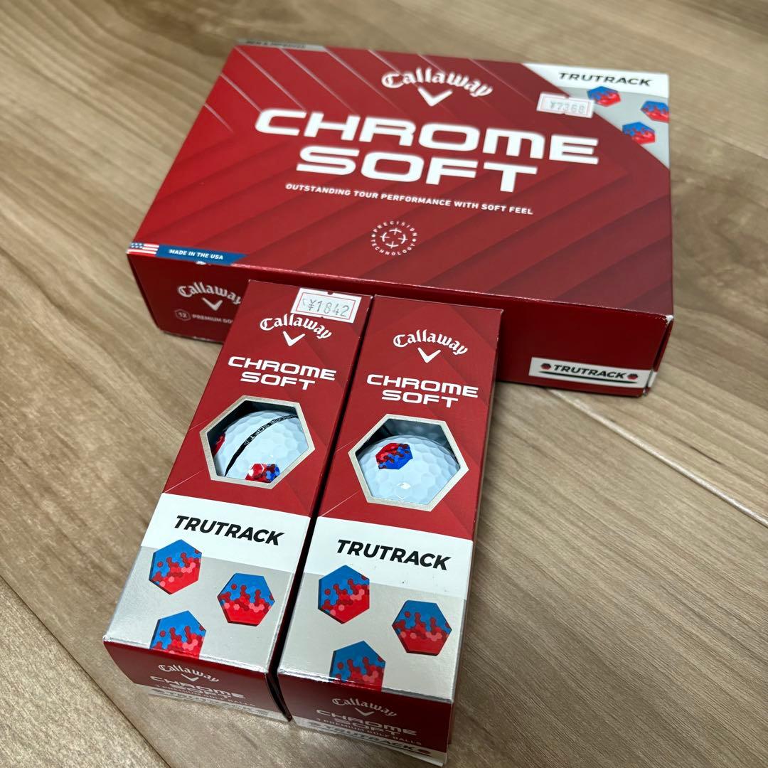 キャロウェイCHROME SOFT TRUTRACK ゴルフボール6スリーブ