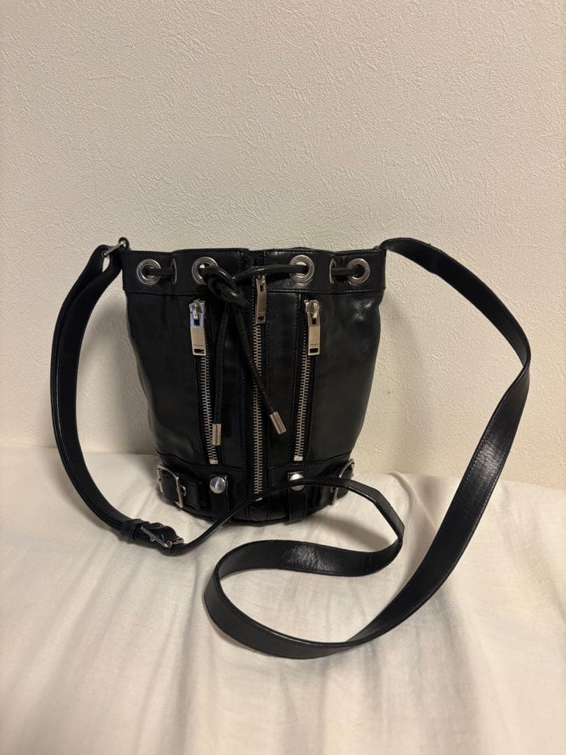 美品 SAINT LAURENT ライダース バケットバッグ　サンローランパリ