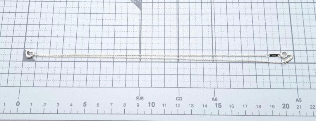 美品 TIFFANY ティファニー ネックレス オープンハート 一番小さいハート