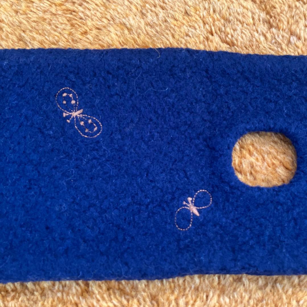 ミナペルホネン　マフラー　ネイビー　新品