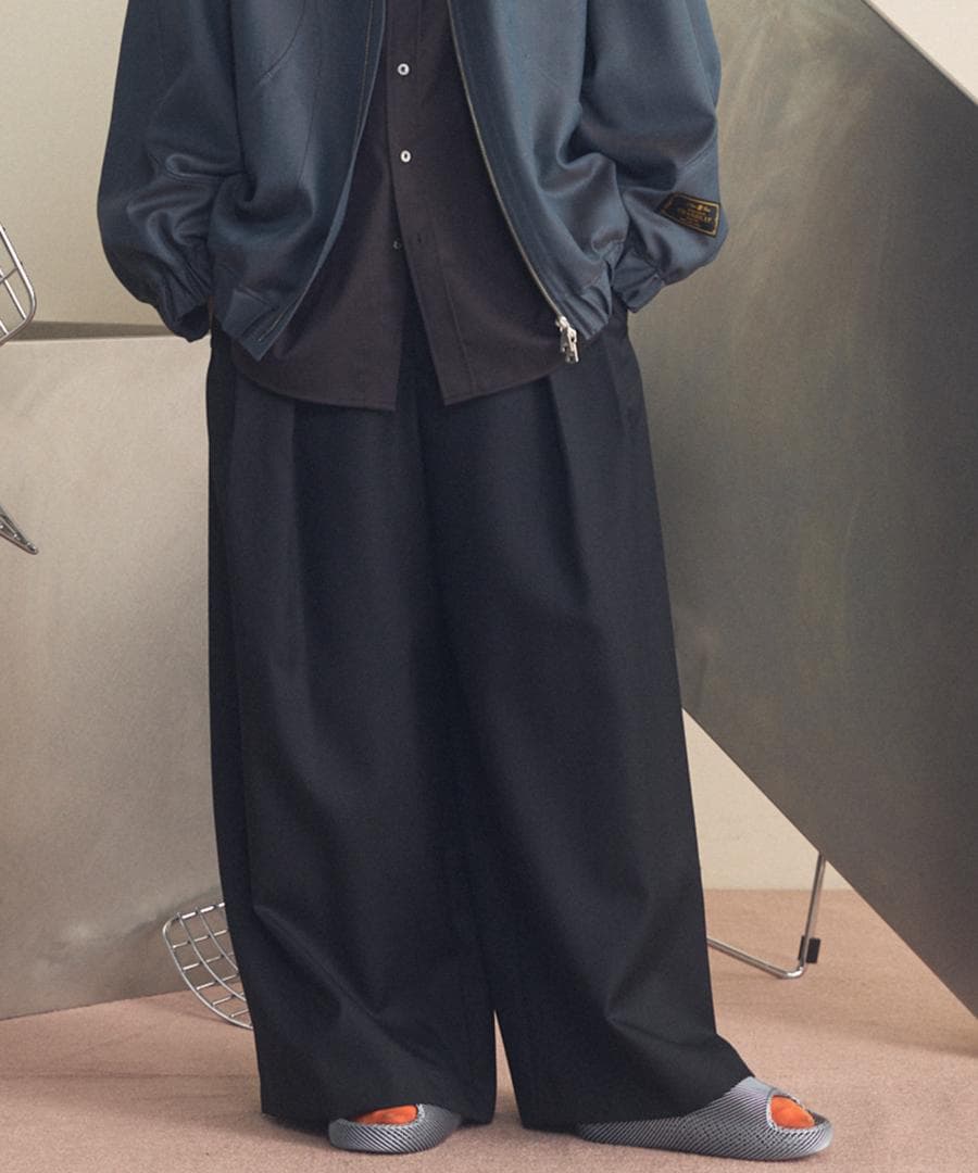 美品 4 Colors Chambray Washable Wool Baggy