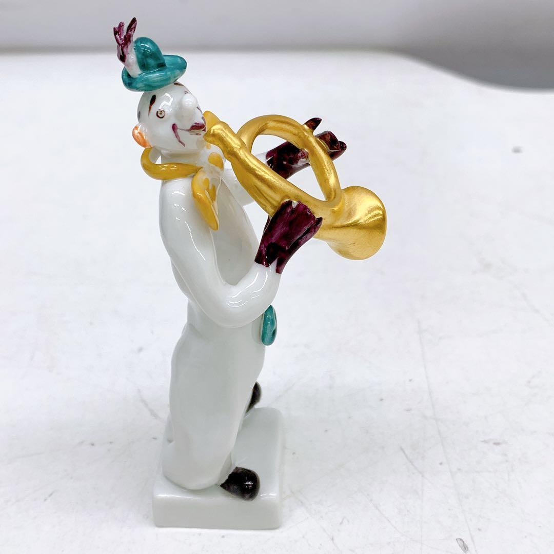 6AAM10 極美品 マイセン　マイセン人形　60661クラウン ホルン ピエロ