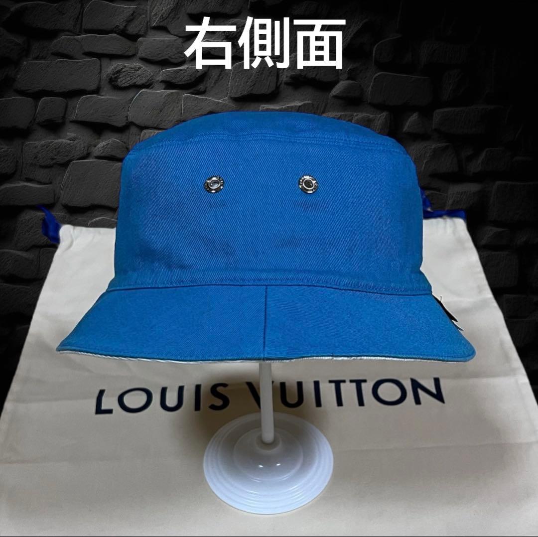 美品LOUIS VUITTON ルイヴィトン バケットハットモノグラム デニム