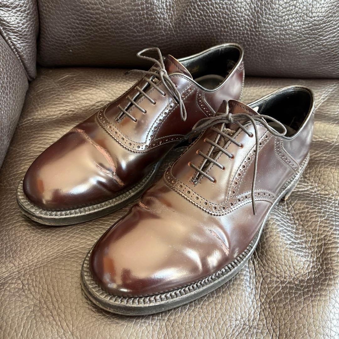 【貴重コードバン】ジョンストン＆マーフィー ウィングチップ 26cm 茶 革靴