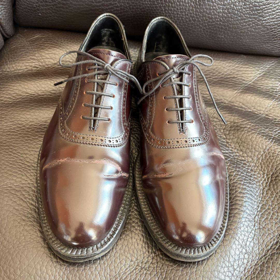 【貴重コードバン】ジョンストン＆マーフィー ウィングチップ 26cm 茶 革靴