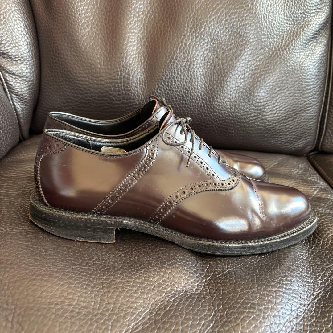 【貴重コードバン】ジョンストン＆マーフィー ウィングチップ 26cm 茶 革靴