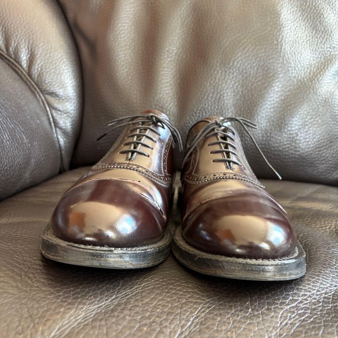 【貴重コードバン】ジョンストン＆マーフィー ウィングチップ 26cm 茶 革靴