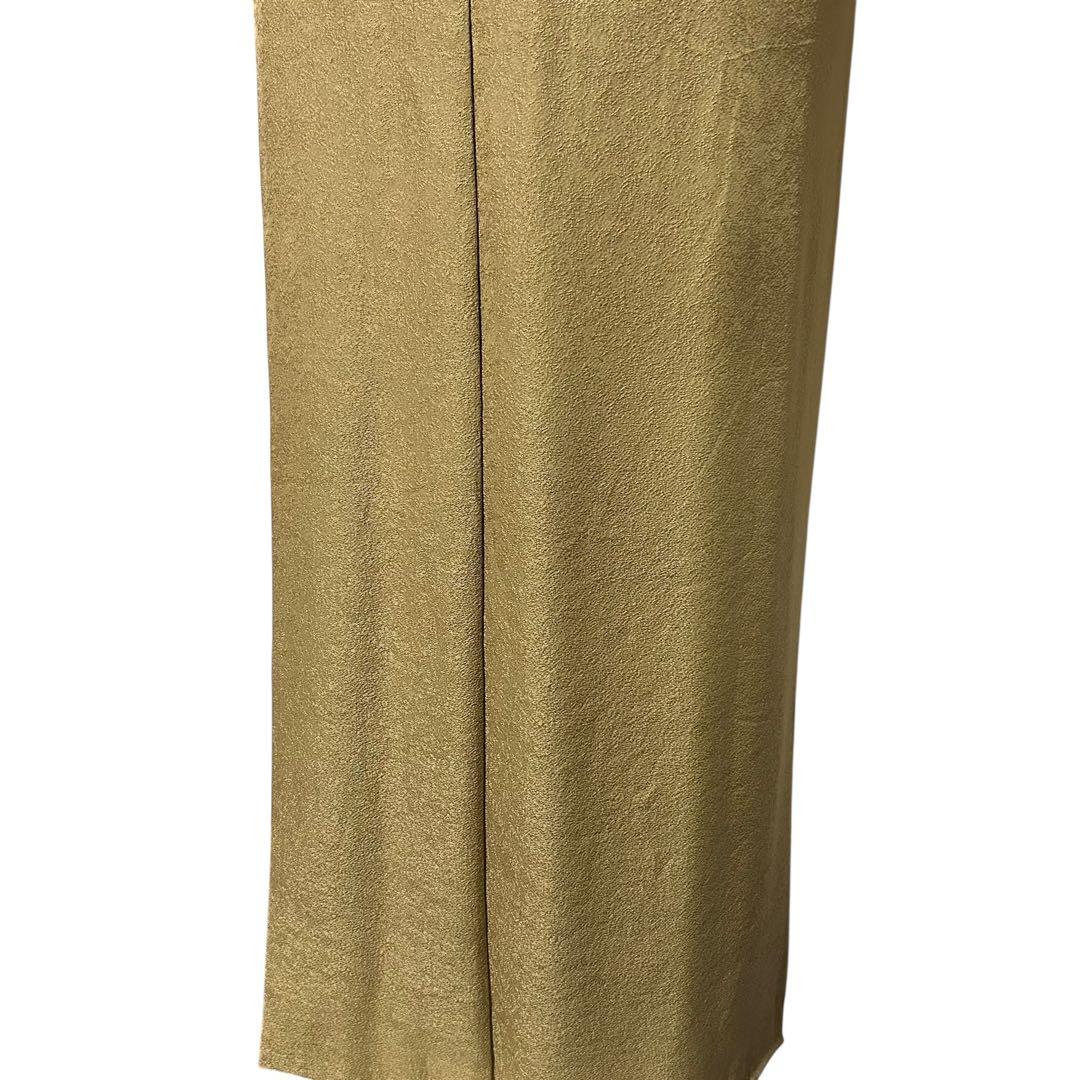 未使用近い　美品　袷　地紋入り　色無地　フルセット　身丈163.5 裄丈68