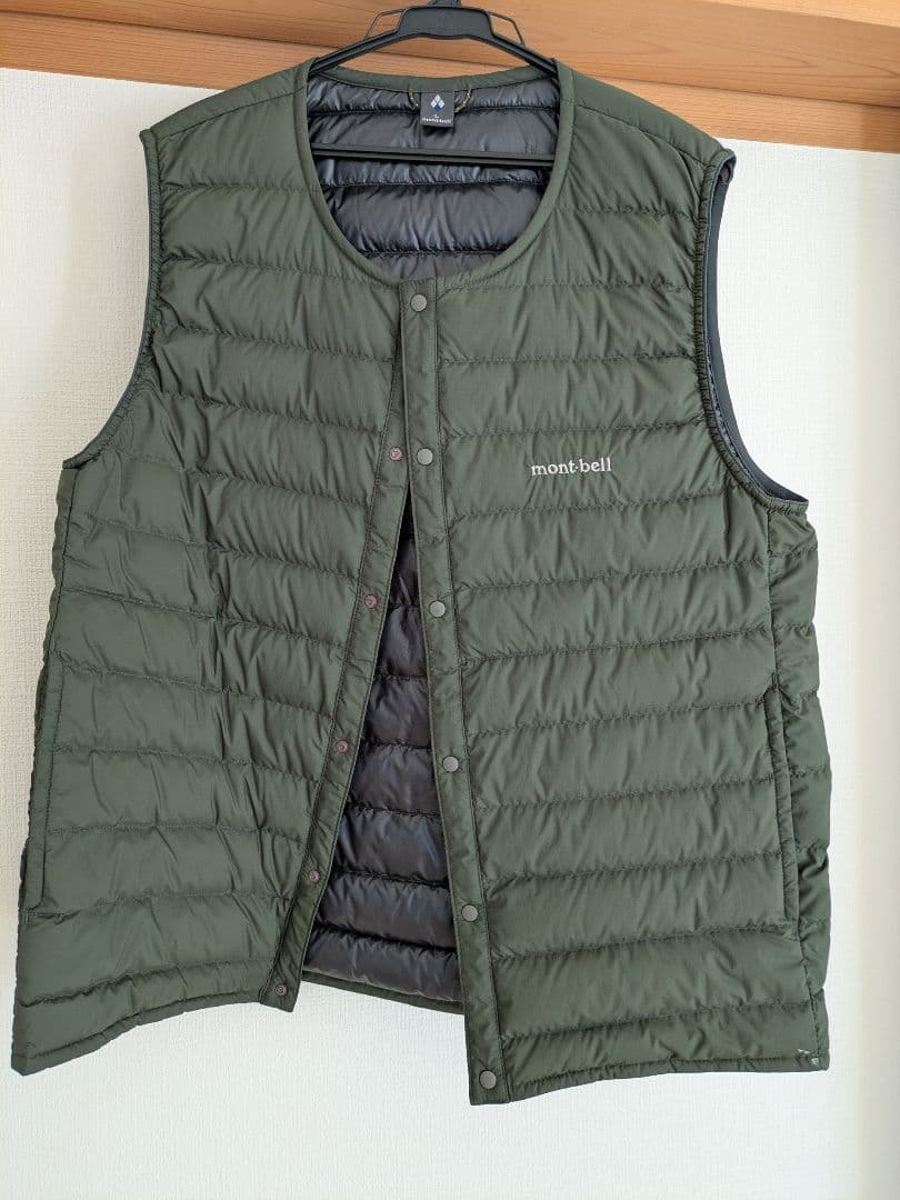 美品！ mont-bell スペリオダウン ラウンドネックベスト Ｌ