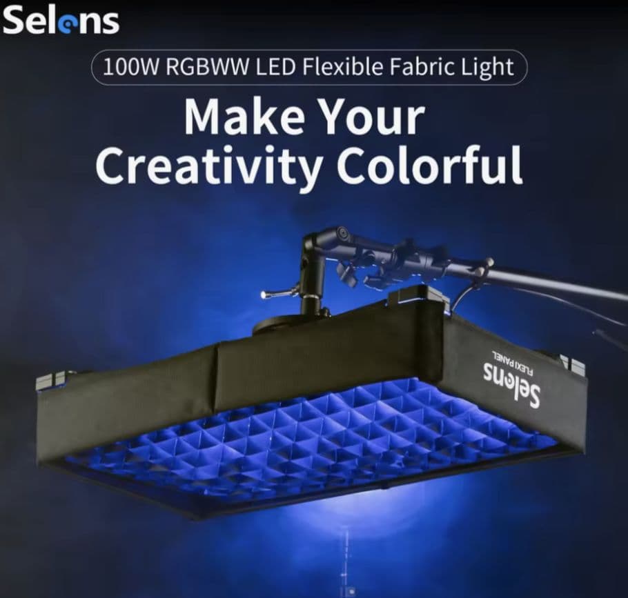 Selens 100W RGBWW 撮影 照明 f21c f22c