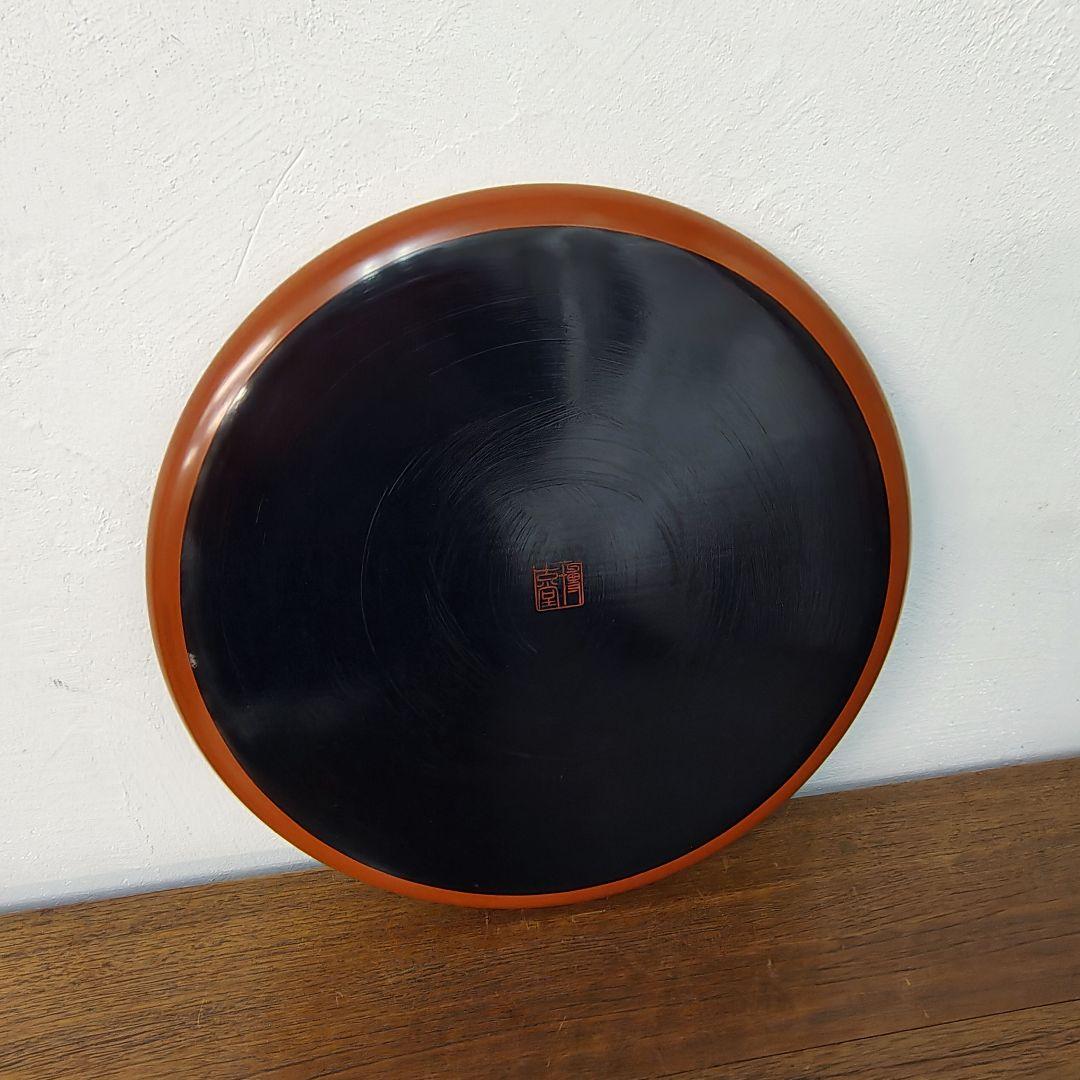 鎌倉彫【博古堂】唐草文 丸盆