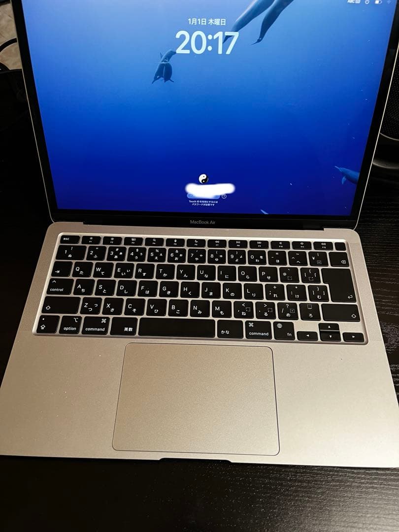 Mac book air m1 8メモリ 256GB シルバー 箱 充電器あり
