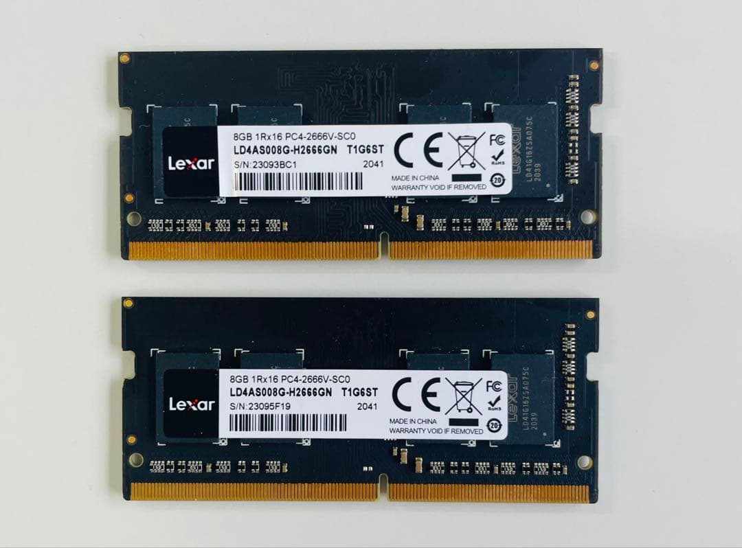 Lexar ノート用メモリ2枚組