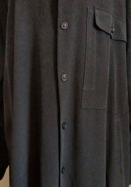 現行　Y's ヨウジヤマモト　ロングシャツワンピース　2　オープンカラー ドレス