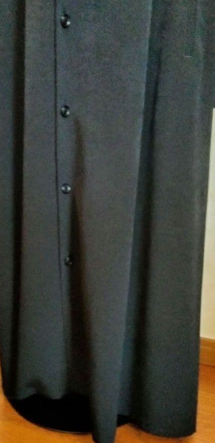 現行　Y's ヨウジヤマモト　ロングシャツワンピース　2　オープンカラー ドレス