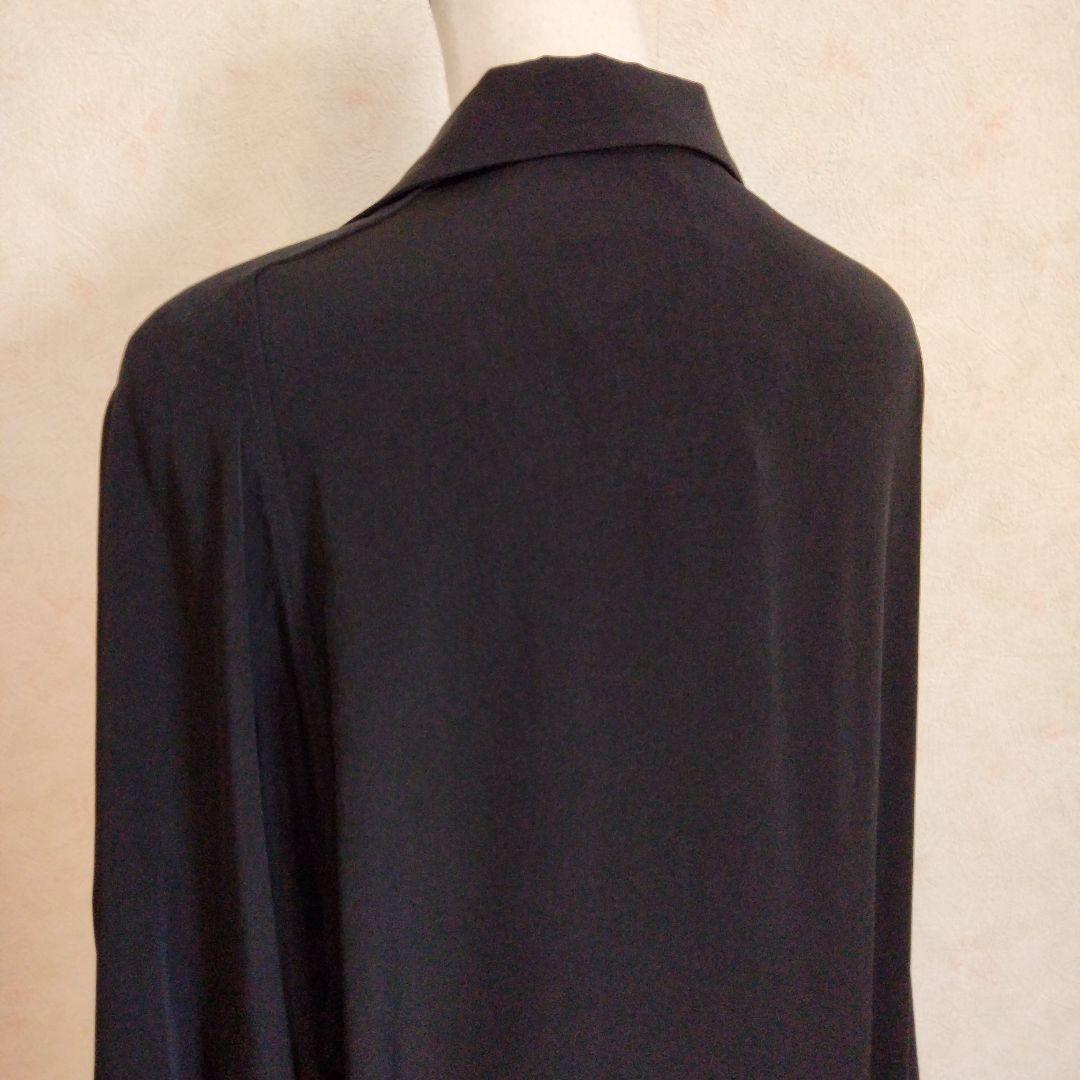 現行　Y's ヨウジヤマモト　ロングシャツワンピース　2　オープンカラー ドレス