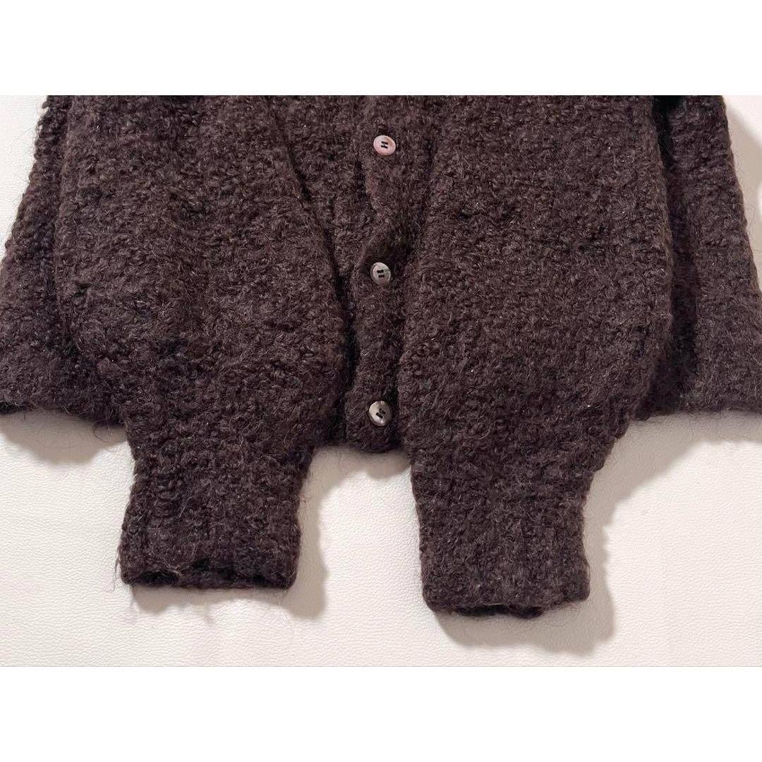 【美品】ドゥロワー　ブークレ カーディガン　ウール&アルパカ　もこもこ ニット