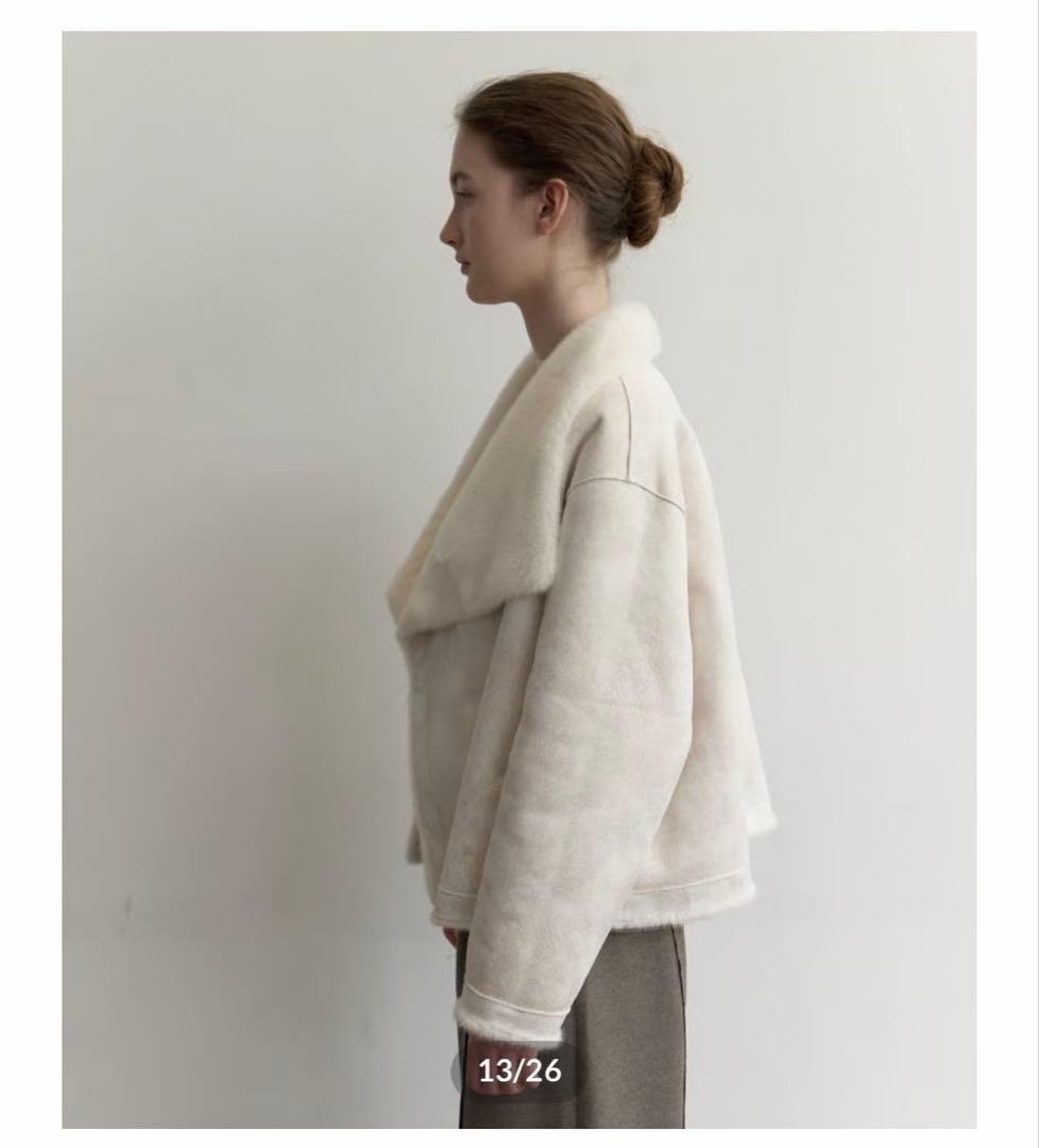 【新品】Na.e Reversible Fur Coat White コート
