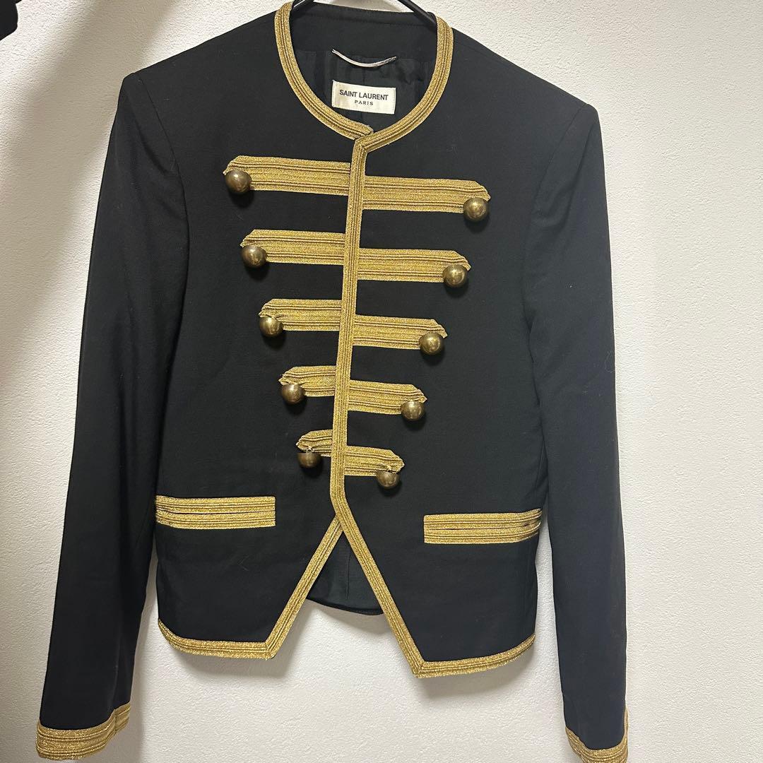 サンローラン 15SS エディ期 オフィサー ナポレオンジャケット46