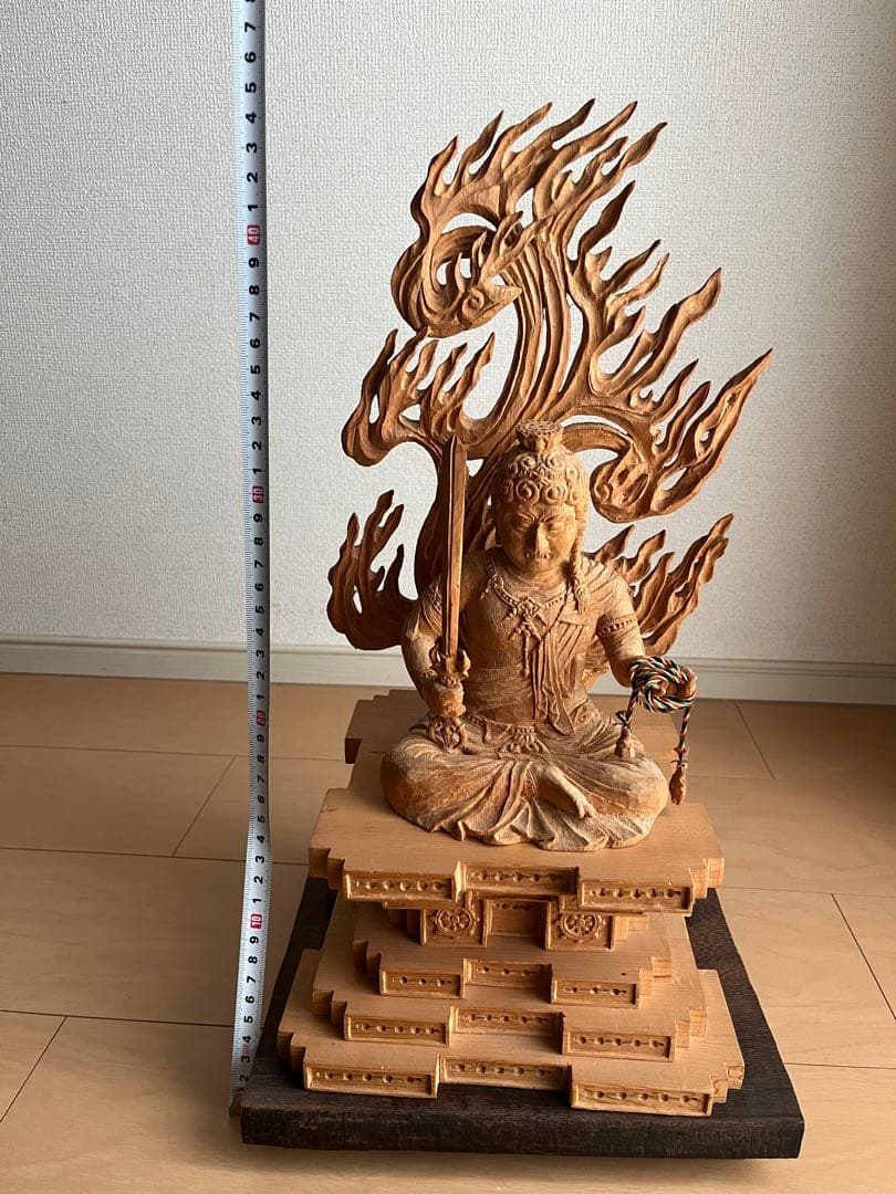 木製仏像 高さ約45cm