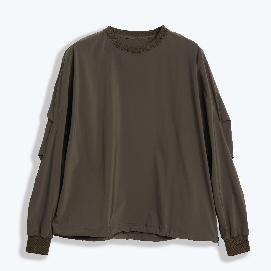 トップス UNTRACE 23AW BOX STRETCH SMOCK L/S OLIVE