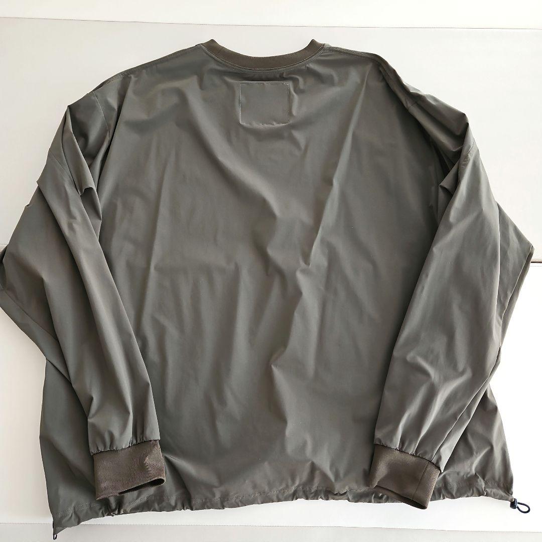 トップス UNTRACE 23AW BOX STRETCH SMOCK L/S OLIVE