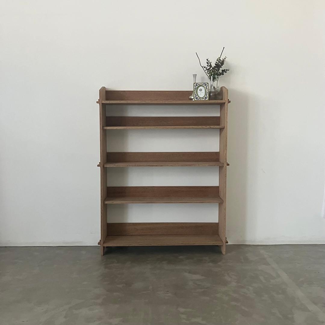 レトロ　ヴィンテージ　古家具　古道具　剥離家具　収納　木製　シェルフ　食器棚