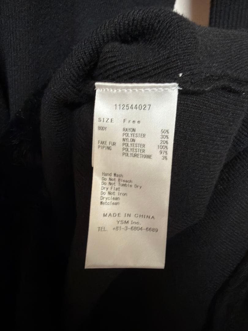 ダーリッチ　ビジューケープニットミニワンピース　Darich ブラック