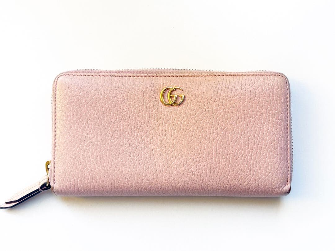 【GUCCI グッチ】ラウンドファスナー 長財布 GGプチマーモント