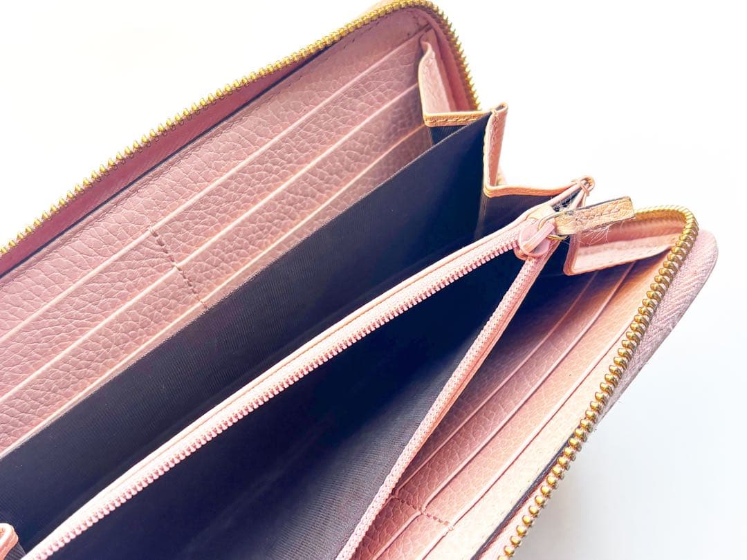 【GUCCI グッチ】ラウンドファスナー 長財布 GGプチマーモント