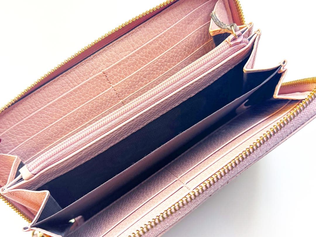 【GUCCI グッチ】ラウンドファスナー 長財布 GGプチマーモント