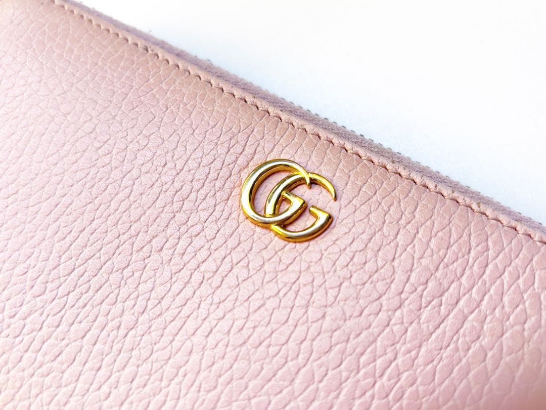 【GUCCI グッチ】ラウンドファスナー 長財布 GGプチマーモント