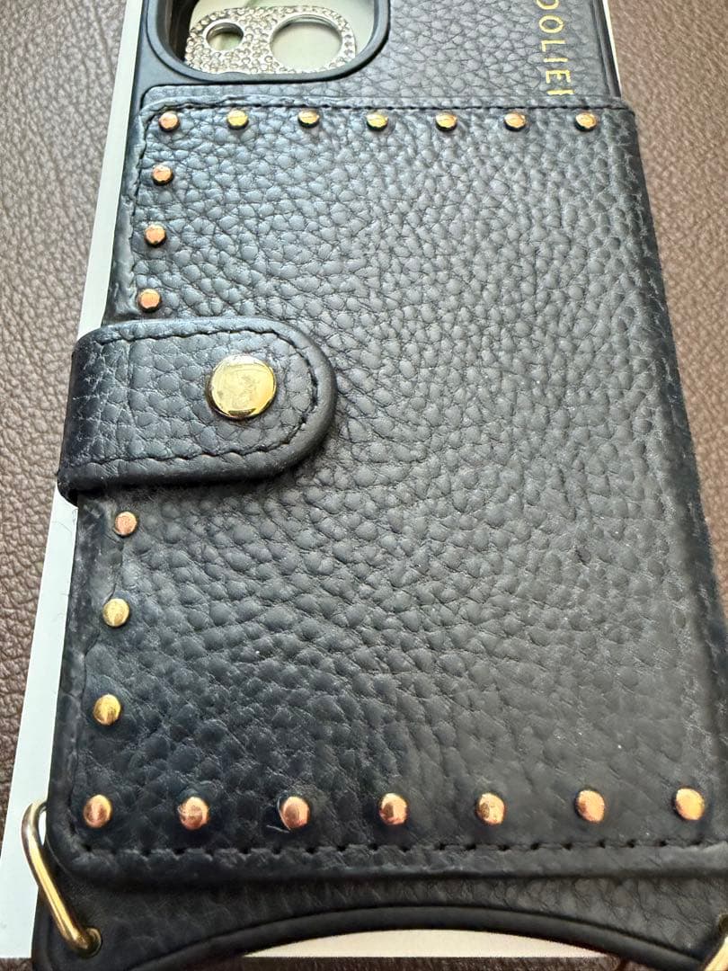 BANDOLIER ブラックレザー iPhoneケース