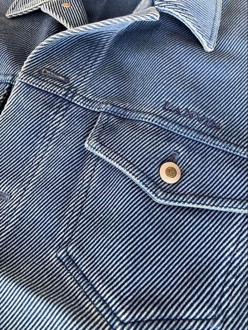 ランバン　デニムスーツセット（ジャケット・ベスト・パンツ）