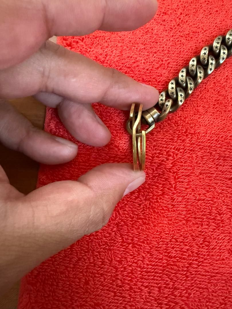 calee ウォレットチェーン　CALEE キャリー　真鍮