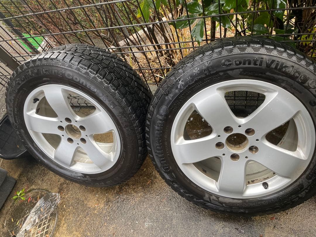 値下げ！スタッドレス⛄️ 225/55R16　ベンツw211純正　ホイールセット