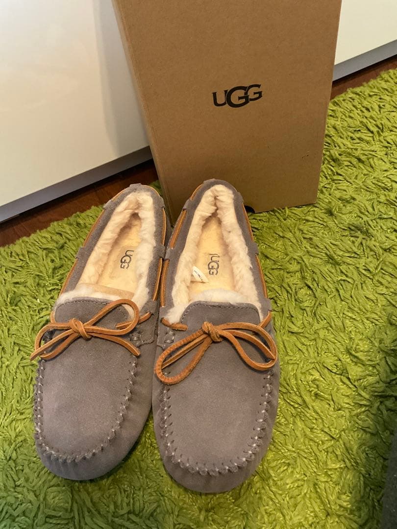 UGG アグ ダコタ モカシン グレー23-23.5cm US6 正規品 箱あり