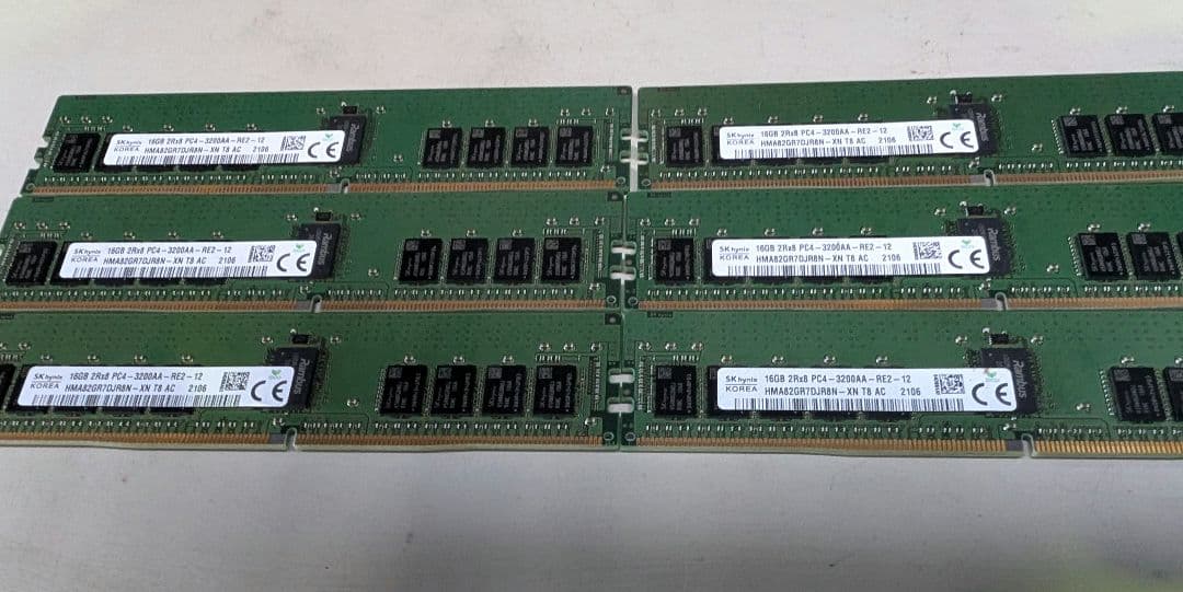 SK hynix 16GB DDR4 メモリ サーバー用×6枚