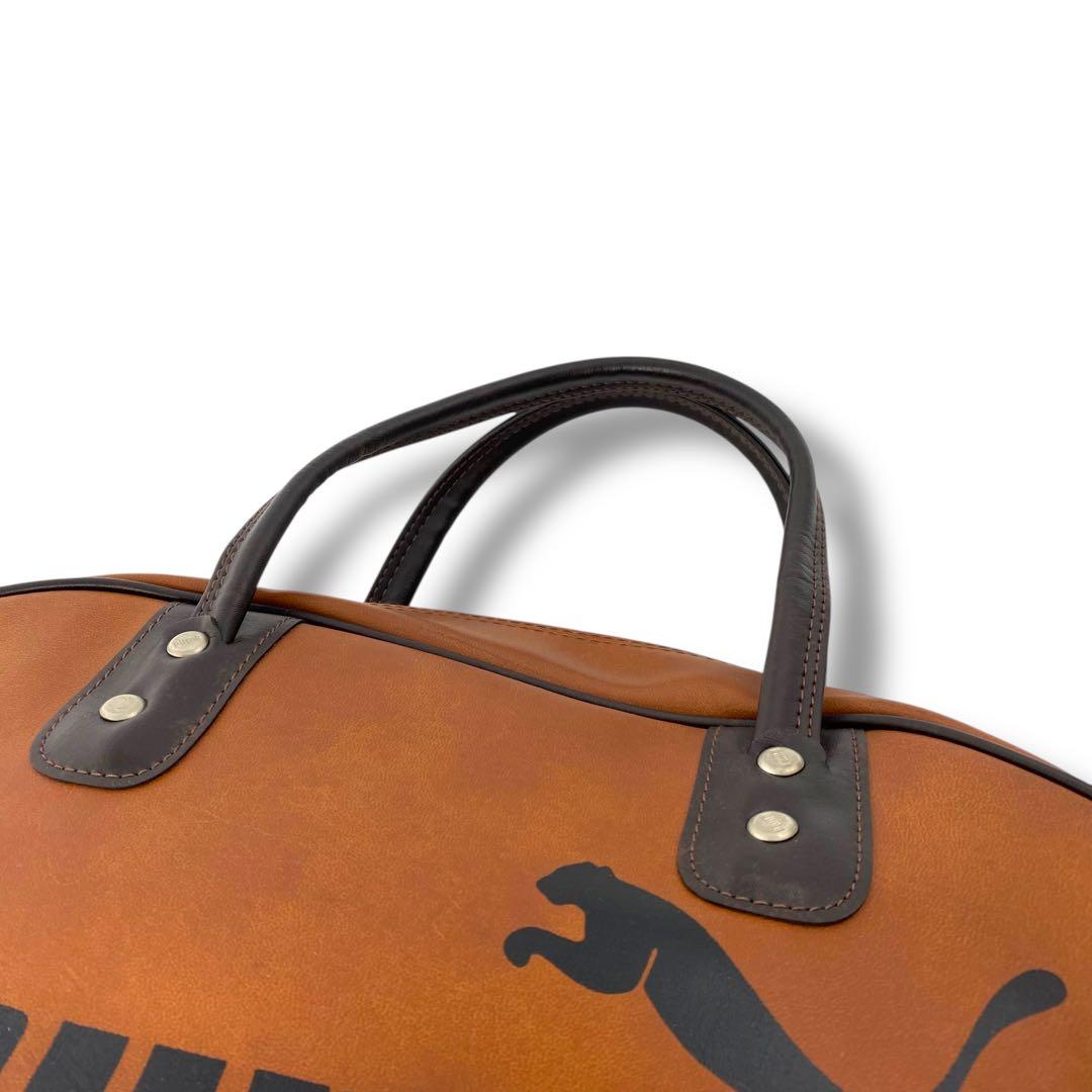 バッグ 90s Vintage Puma Leather Boston Bag