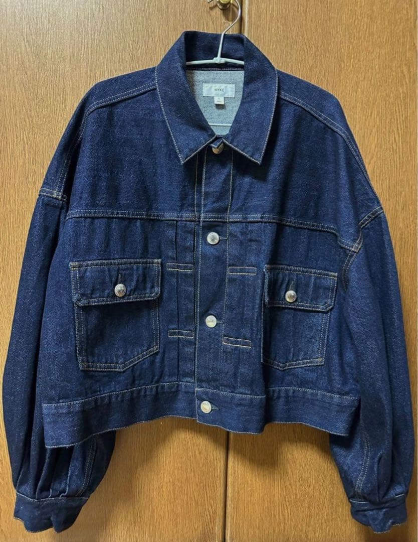 hyke ハイク　デニム　デニムジャケット　バルーンスリーブ　バルーン　Gジャン
