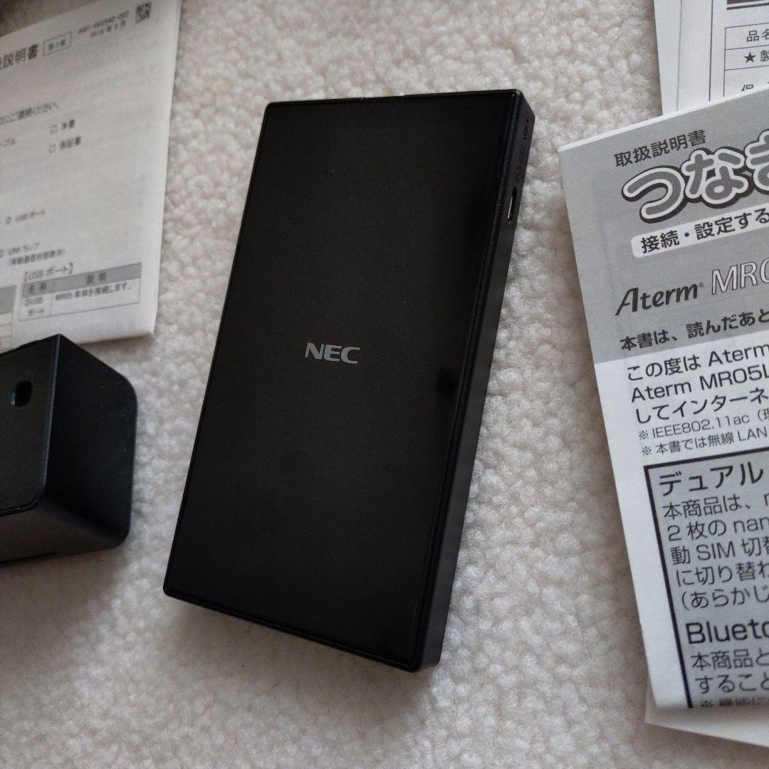 NEC Aterm MR05LN ルーター本体simフリーとクレードルセット