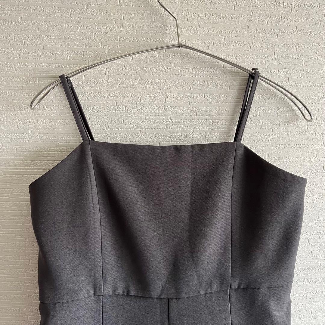 ANDRESD デコラティブチュールトップス　ダブルクロスオールインワン S