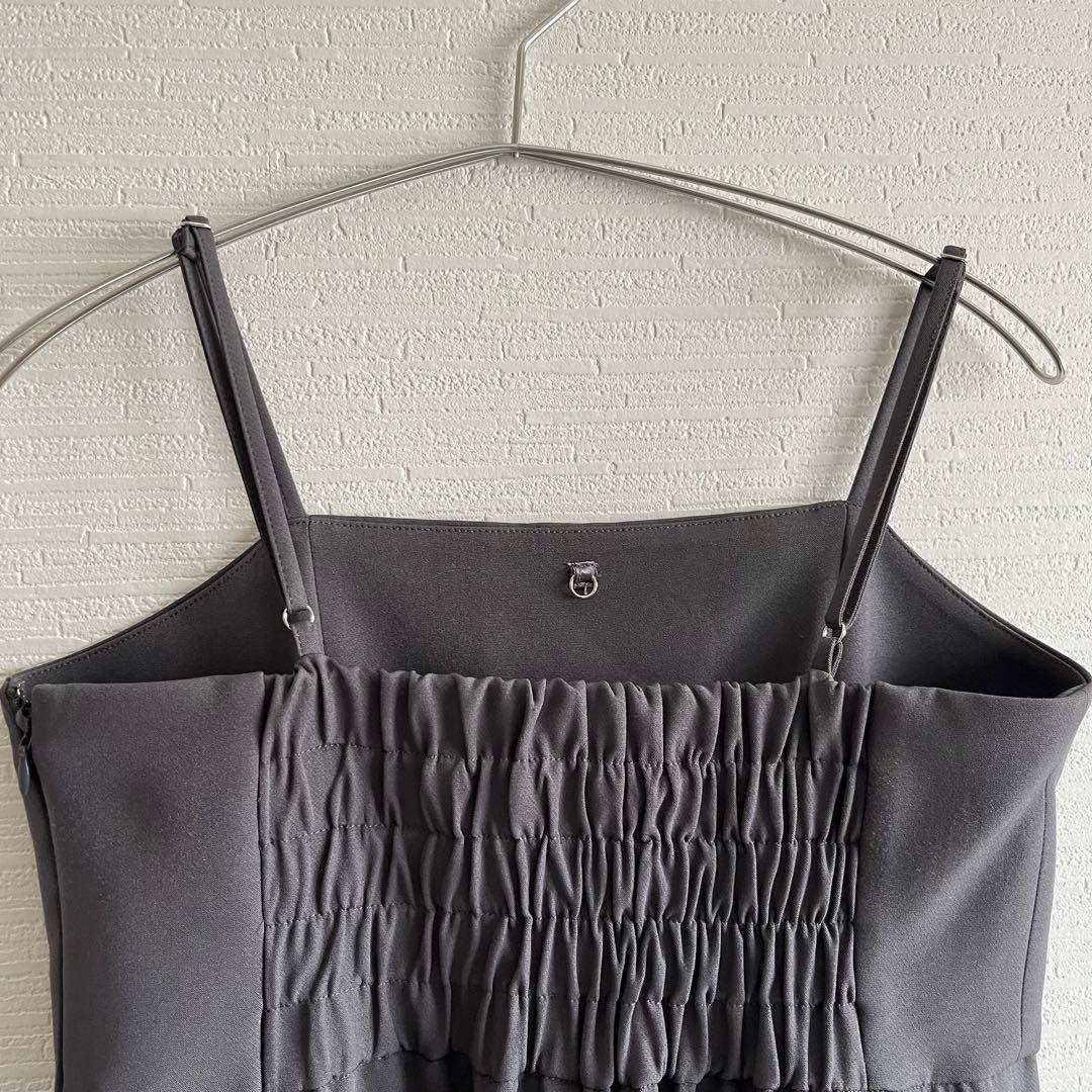 ANDRESD デコラティブチュールトップス　ダブルクロスオールインワン S