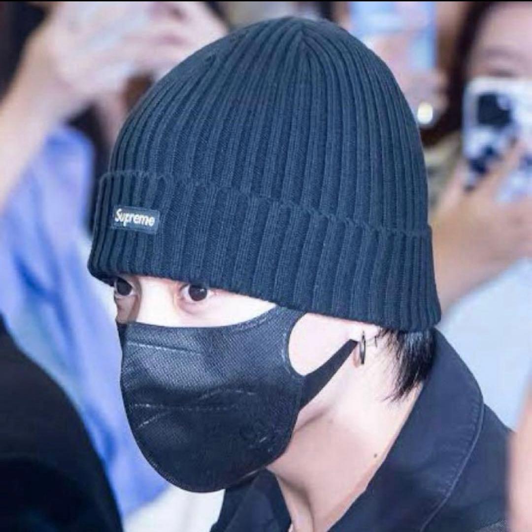 Supreme Overdyed Beanie ニット帽　ビーニー　ブラック　黒