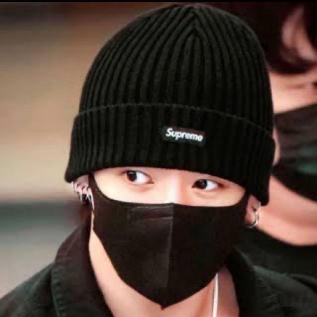 Supreme Overdyed Beanie ニット帽　ビーニー　ブラック　黒