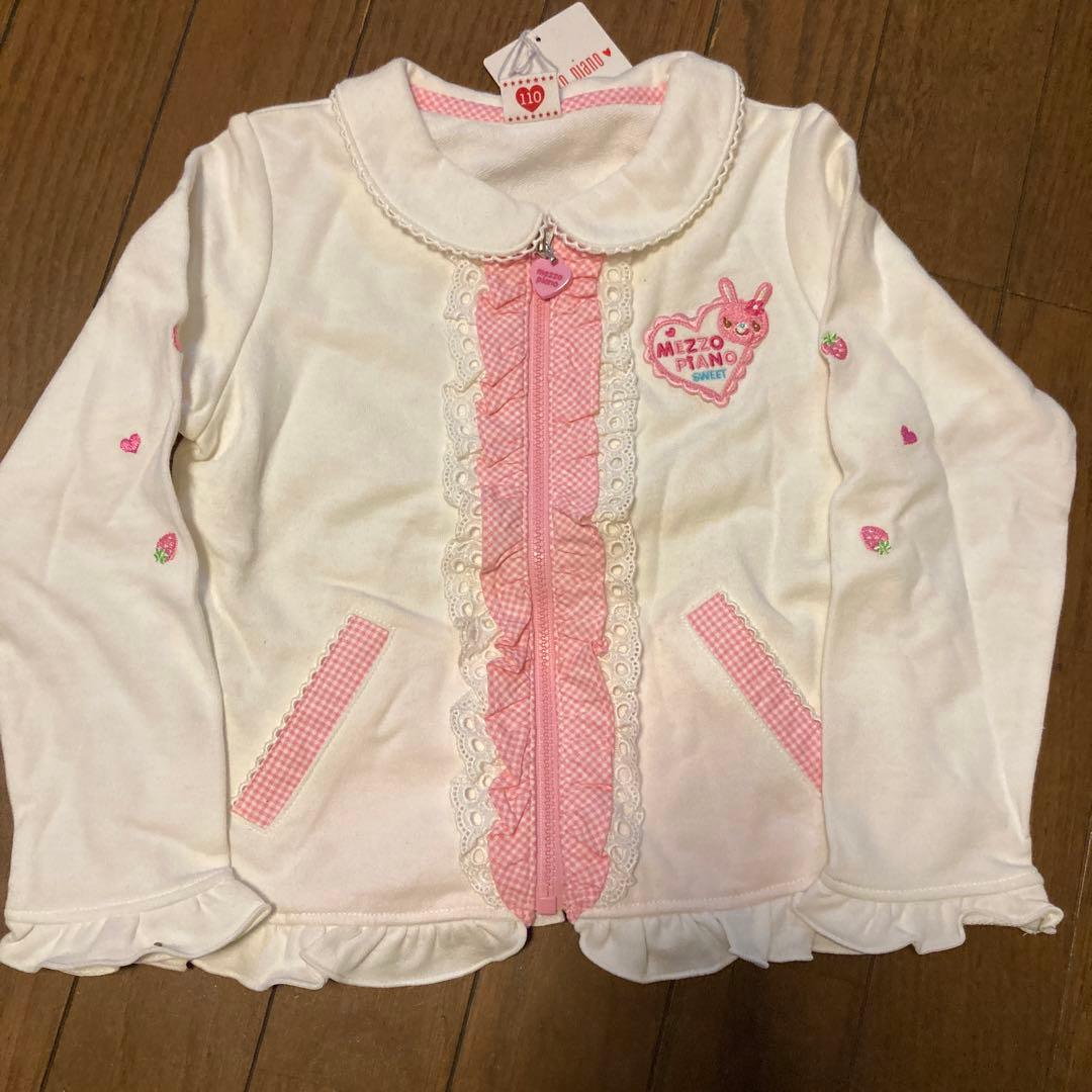 Polite❤︎新品❤︎メゾピアノ❤︎110㎝❤︎みみちゃん❤︎長袖前開きトレーナー