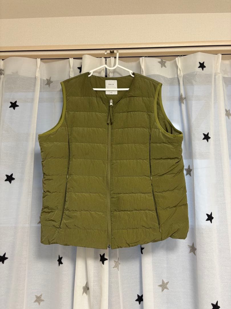 ジャケット・アウター KAJA NYLON MONOFILARIPSTOP DOWN VEST OVY