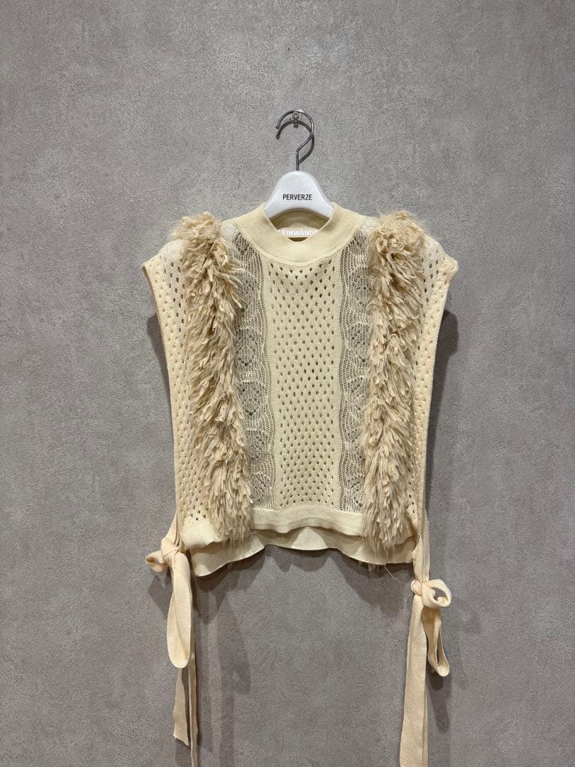 LEINWÄNDE フリンジニットベスト