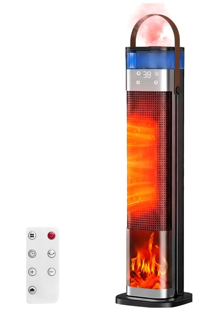 セラミックヒーター 加湿 空気清浄 即暖 首振り 省エネ 静音　多機能ヒーター